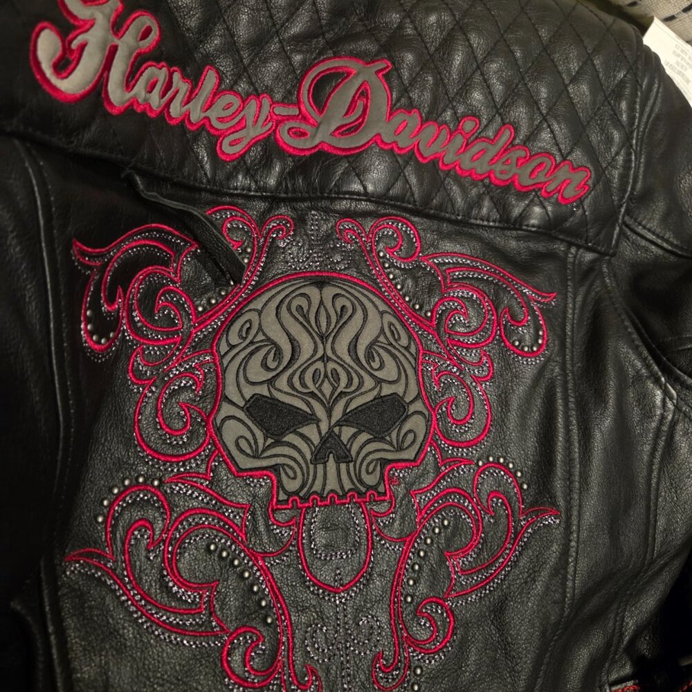 Harley Davidson Motorcycle Jacket Women's Small - Picture 2 of 5